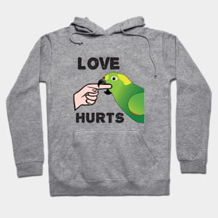 Love Hurts - Yellow Napped Amazon Parrot Hoodie